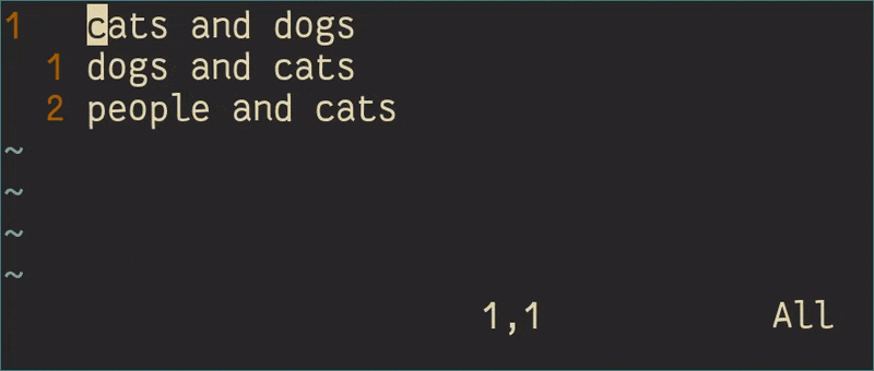 reinsert substituted text